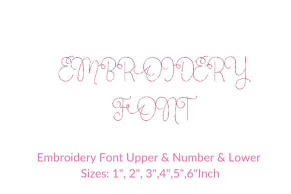 Bride Font Embroidery Design