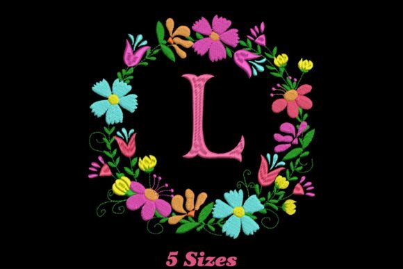 Flower Alphabet Letter L