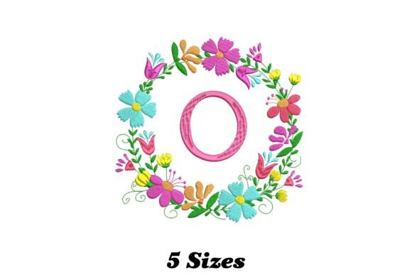 Flower Alphabet Letter O