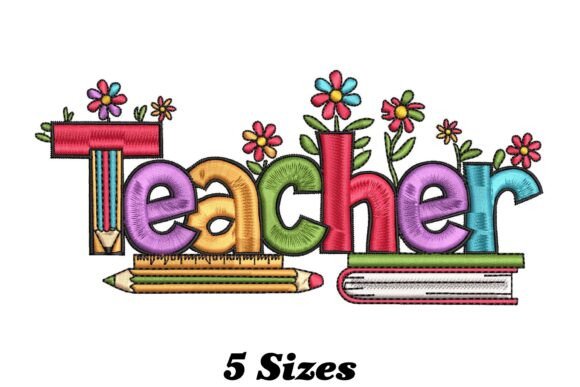 Inspiring Future Teacher: A Whimsical School Embroidery Design Worth Your Time